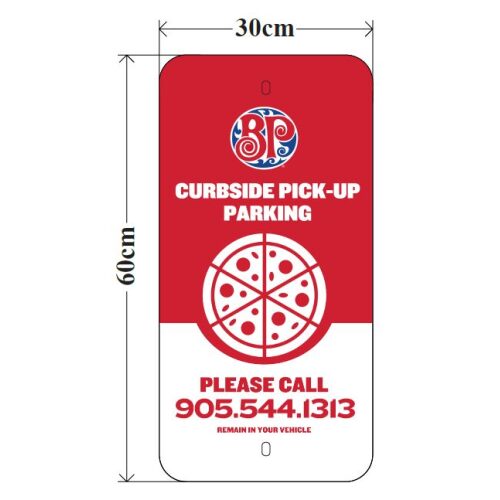 curbside-pickup sign